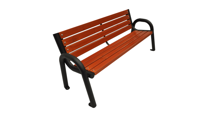 Ławka Primario z oparciem 100 cm mahoń.png