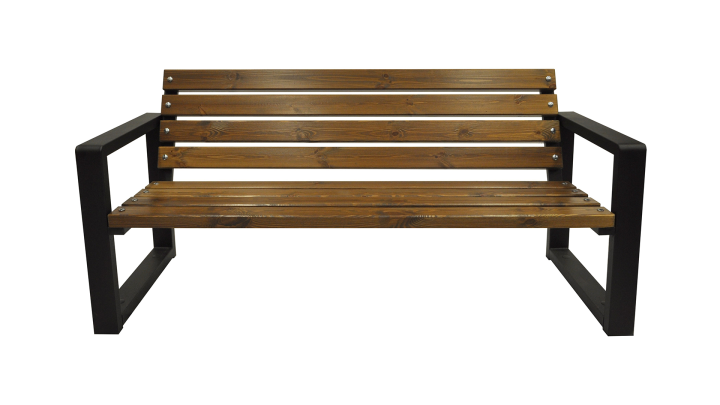 Ławka Grande z oparciem 225 cm brąz.png