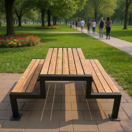 Picknicktisch mit Bänken für den Garten oder das Grundstück
