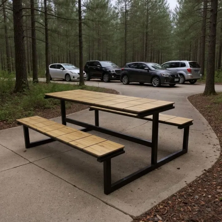 Senioren-Picknicktisch HPL 150 cm