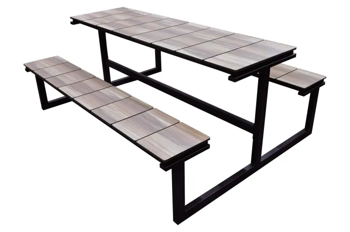 Senioren-Picknicktisch HPL 150 cm